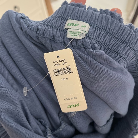 NWT Aerie Blue Weekend Ruffle Tiered Mini Skirt Small - Picture 4 of 4